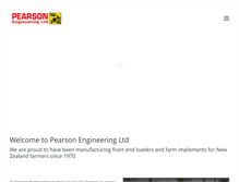 Tablet Screenshot of pearsonengineering.co.nz